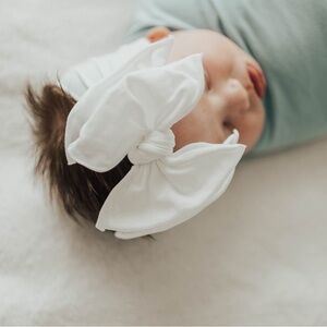 Baby bling white headband